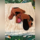 Vintage 1985 Pound Puppies Large Brown Russell Kids 80s Toy Stuffed Animal Plush