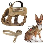 Tactical Dog Harness For Small Dogs  Military Puppy Vest Harness And Xs Khaki