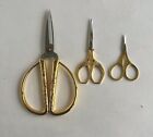 Vintage Gold Embroidery Needlework Cross Stitch Sewing Scissors Various Sizes