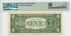 1977a  1 Federal Reserve Note Fr  1910-b Pmg Ef40 Epq Error
