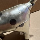 6  Victoria s Secret Pink Dog -metallic Silver With Black Dots - Stuffed Plush