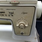 Vintage Singer Stylist Model 418 Zig Zag Sewing Machine Works But Stiff