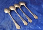 Set Of Four Antique German 800 Silver Art Nouveau Tea Spoons Geb koberlin C 1900