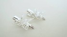 2 Extra Small Silver Butterfly Metal Alligator Hair Clip For Fine Thin Hair