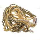 Hawaiian Mongo Shell Lei Necklace Yellow And Green 10 Multi-strand 31 