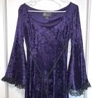 Eternal Dress  4 Dark Violet Medieval Renaissance Gothic Costume Cosplay Size S