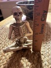 Mini Sitting Skeleton Yoga Pose Skull Figurine Statue Home Decoration Decor