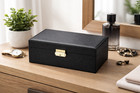 Two-layer Jewelry Organizer Box  Color  Black