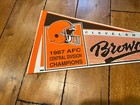 Vintage Nfl Cleveland Browns 1987 Central Division Champions Pennant 30 