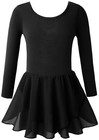 Ballet Leotards For Girls Long Sleeve Toddler Dance Skirt Dress crisscross Ba   