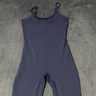 Aritzia Tnaction Jumpsuit Womens M Blue Stretch Scoop Neck Atheisure One Piece