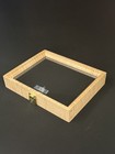 Curly Maple Wood Display Case 12 X 9 5 X 2    For Arrowheads Knives Collectibles