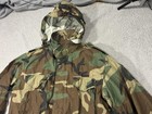 Vintage Military Cold Weather Jacket Mens Large Woodland Camo Field Centre Mfg