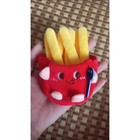 French Fries Plush Toy Cute Bag Pendant Girl Couple Doll Keychain Pendant Gift