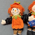 Raggedy Ann   Andy Halloween Pumpkin Scarecrow Plush Dolls Lot Of 2 Mpn 1106
