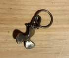 Brass Boat Propellor Key Ring Vintage Very Nice Condition