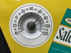 Vtg 60s Salem Cigarettes Tobacco  Advertising Thermometer Tin   Cardboard 9 25   
