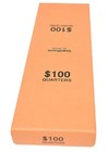 2 Guardhouse Orange Quarter Coins Box Heavy Duty Storage Holds 20 Paper Rolls