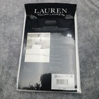 Ralph Lauren Spencer Sateen Border European Sham White With Light Blue 19  x29  