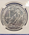 2013 Britannia 1 Oz  999 Fine Silver 2 Pounds Queen Elizabeth  264