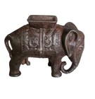 In The Style Of Ac Williams Cast Iron Elephant Still Toy Reproduction Bank