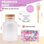 Pedicure Soap Flowers Pedicure Foot Spa 10 Oz Plastic Bath Salts Jar Foot Soa   