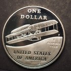 2003  Wright Brothers  Proof  Commemorative Silver Dollar  Free  Shipping Cc278