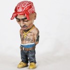 Rapper Hip Hop Star Shakur Tupac Action Figure Statue Collection Doll Resin Toy