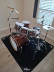 Gretsch Wood Acoustic Drum Kit Set W  Kick  Snare  Toms  Floor Tom   Cymbals