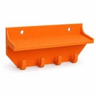 Key Holder With Shelf For Entryway     Wall Mounted Key Rack With Storage  Black