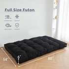 Maxyoyo 6 Futon Mattress Full Size Tufted Futons Sofa Couch Bed With Twisted Rop