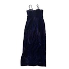 Vintage Deep Purple Velvet Long Dress Size 11 12 Whimsigoth Farygoth Prom Hoco