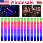 24-120pcs Glow Sticks Led Foam Party Wedding Flashing Light-up Concert Glow Xmas