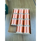 Vintage Beldings Artsyl Sewing Thread Box Spools Shade 117 Orange