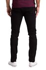  Jeans Mens Stretch Skinny Fit Slim Denim Pants Original Straight Black Pants