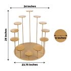 Gold 29  Tiered 12 Arm Round Metal Cupcake Holder Dessert Display Stand Party