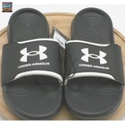 Under Armour Men s Ignite Select Slides - Black white  Size 12
