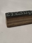 Guests Letterpress Printers Block Metal Wood