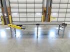 25 x 12  Slider Bed Conveyor 20 belt 115v End Drive 65fpm Galvanized 32 -38 h