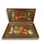 Vtg Truart 3d Hand Colored Kitchen Wall Art Usa Framed Mcm Still Life Pictures