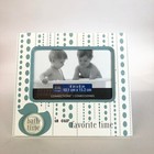 Wooden Baby Photo Frame With Stand For Bath Time Photo 4x6   White Blue