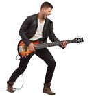  New Full Size Gib 6 String H-h Pickup Electric Bass Guitar Bag Strap Pick     
