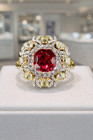 Igl Certified 4 50 Ct Natural Ruby   Diamond Wedding Gift Ring 14k Yellow Gold 7