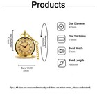 Antique Steampunk Vintage Roman Numerals Quartz Pocket Watch Multicolor Case