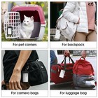 8 Pieces Luggage Tags Business Card Holder Aluminium Metal Travel Id Bag Tag    