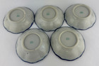 Antique Nippon Te Oh Berry Bowl Set Of 5 Hand Painted Roses Cobalt Blue