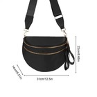 Spacious Nylon Crossbody Bag Bum Bag Handbags Wallets Purses Trendy Shoulder Bag