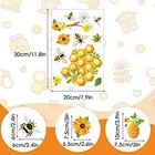  90 Pcs Spring Summer Bee Window Clings Honey Bee Window Stickers Decorations 