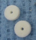 Fender Felt Washers For Strap Locks   Buttons   Electric Guitar   Bass White