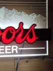 Vintage Coors Beer Lighted Sign Acrylic 11 1 2  X 18  Breweriana 